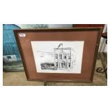 PRINT OF ORIGINAL MT. AIRY FIRE DEPARTMENT BLDG