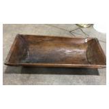 PRIMATIVE WOOD CARVED DOUGH BOWL