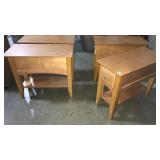 (4) MID CENTURY SIDE TABLES