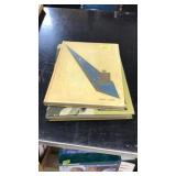2 YEAR BOOKS: 63 & 67 AND CHENILLE AWARD LETTER "M