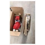 BOX OF ASST. HARDWARE & MOTOR