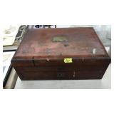 ANTQ. WOOD SILVERWARE BOX