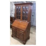 MADDOX CHIPPENDALE BLOCK FRONT CHERRY SECRETARY