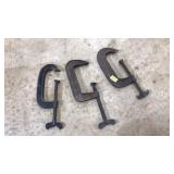 (3) C CLAMPS