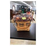 LONGABERGER BASKET WITH FALL INSERT