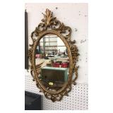 ORNATE OVAL MIRROR
