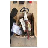 BOX OF ASST. TOOLS & HARDWARE