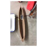 HANDCARVED WOOD CANOE
