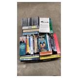 2 FLATS OF CDS, DVDS, VHS