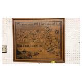 MASSACHUSETTS MAP BY BRICKHOUSE STUDIO
