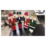 SMALL 4 PANEL NUTCRACKER SCREEN, 15" TALL