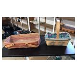 2 LONGABERGER BASKETS