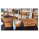3 ASST. SIZE LONGABERGER BASKETS