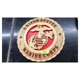 UNITED STATES MARINE CORPS WOOD CUT OUT DECOR