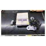 SUPER NINTENDO ENTERTAINMENT SYSTEM WITH CONTROLS