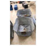 (2) GALVANIZED WASH TUBS