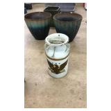 VNTG. METAL DAIRY MILK JUG W/ PATRIOTIC EAGLE
