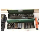 2 METAL CASES W/ASST. SOCKETS