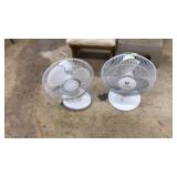 (2) TABLE TOP DESK FANS