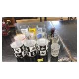 COLLECTION OF BAR TUMBLERS  & SHOT GLASSES