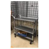 3 TIER METAL ROLLING UTILITY CART