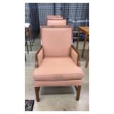(4) VNTG. UPHOLSTERED ARMCHAIRS
