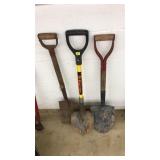 (3) ASST. HANDLED SHOVELS