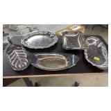 LOT OF ASST. SILVERPLATE TRAYS