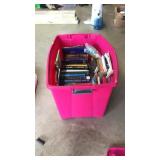 STORAGE TOTE WITH ASST. BOOKS