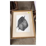 PENCIL ETCHING: 3 DEAD BY MARCIA WALLGREN 1969