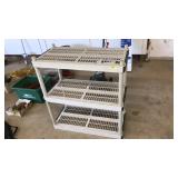 3 TIER PLASTIC STORAGE SHELF