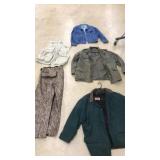 3 MEN JACKETS, FISHING VEST, FROGTOGG PANTS XL-XXL