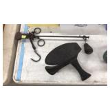 BALANCE SCALE & 3 FOOTED COBBLER ANVIL