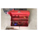 RED METAL TOOL BOX