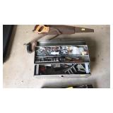 METAL TOOL BOX WITH CONTENTS