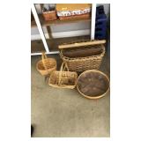4 WICKER BASKETS