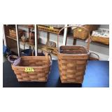 2 SMALL LONGABERGER BASKETS