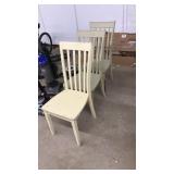 (3) WOOD DINING CHAIRS