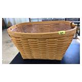 LARGE LONGABERGER BASKET WITH SIDE HANDLES