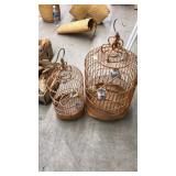 2 DECORATIVE BIRD CAGES