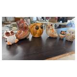 LOT OF ASST. OWL FIGURINES