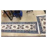 BLUE ENTRY RUG AND AREA RUG