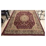RED ACCENT AREA RUG