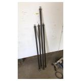 4 TIED DOWN RODS