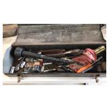 METAL TOOL BOX WITH CONTENTS