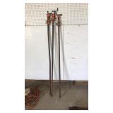 3 HEAVY DUTY PIPE CLAMPS