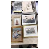 (4) ASST. ART PRINTS