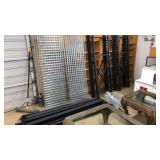 METAL SHELVING UNIT WITH 12 WIRE SHELVES