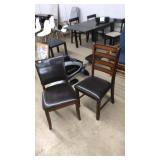 2 UPHOLSTEED DINING CHAIRS