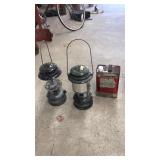 (2) COLEMAN DUAL FUEL LANTERNS W/FUEL